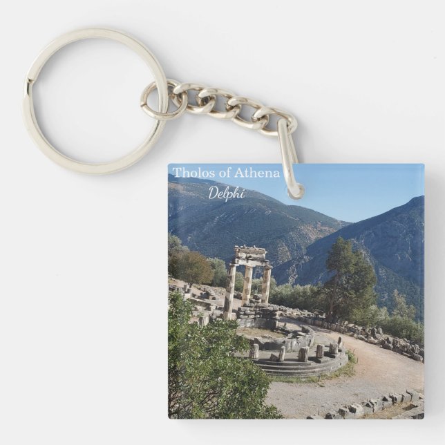 Tholos of Athena Delphi Greece Souvenir Keychain (Framsidan)