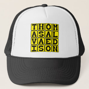 Thomas Alva Edison, amerikansk uppfinnare Truckerkeps