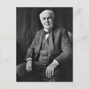 Thomas Alva Edison Porträtt Vykort