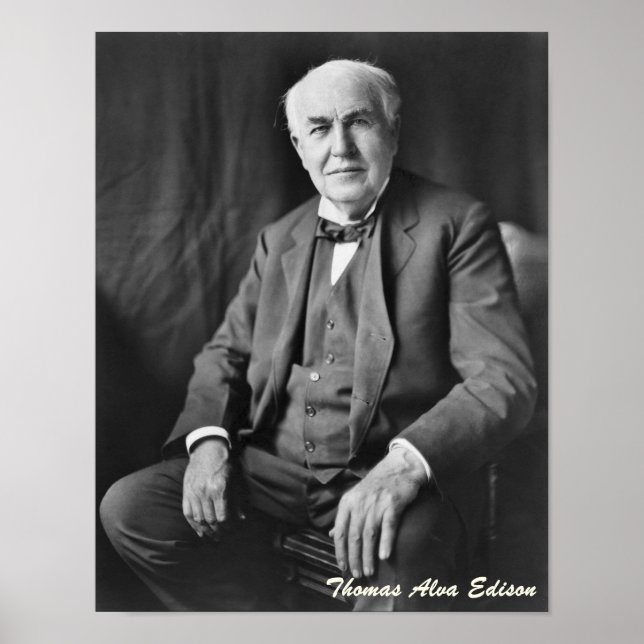 Thomas Alva Edison Poster (Framsidan)