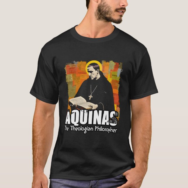 Thomas Aquinas Philosopher T Shirt (Framsida)