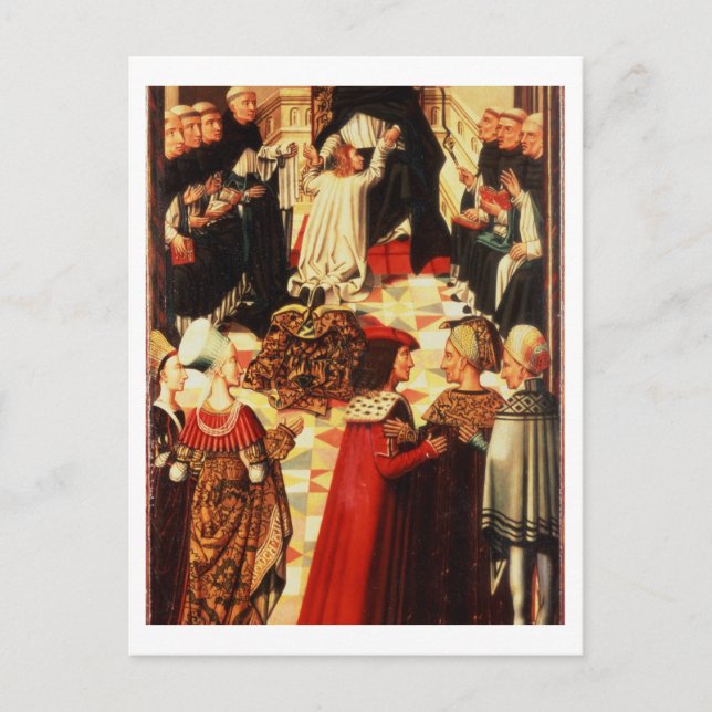 Thomas Aquinas tas emot i Dominikanorden Vykort (Framsida)