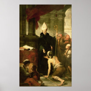 Thomas av Villanueva Distributing Alms, 1678 Poster