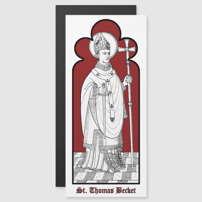 Thomas Becket Holding a Sword (M 033) (Fram/baksida)