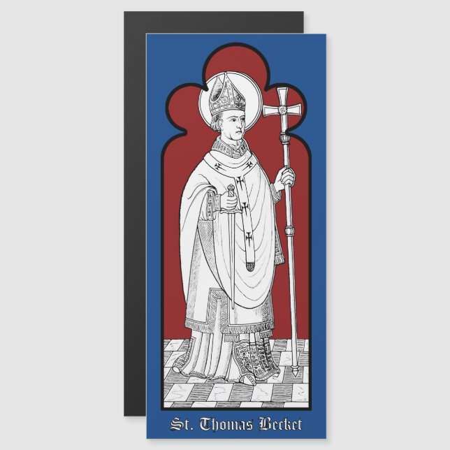 Thomas Becket Holding a Sword (M 033) (Fram/baksida)