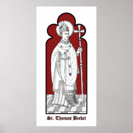 Thomas Becket Holding a Sword (M 033) Poster