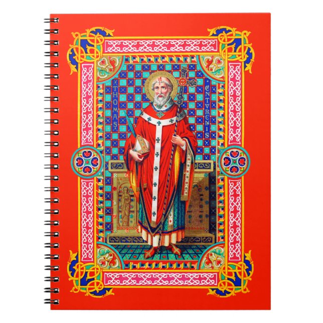 Thomas Becket i Red Chasuble (K 34) Anteckningsbok (Framsidan)