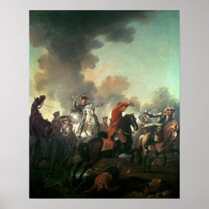 Thomas Brown vid slaget vid Dettingen Poster