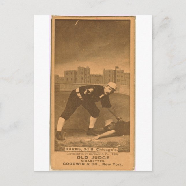 Thomas Burns, Chicago White Stockings Vykort (Framsida)