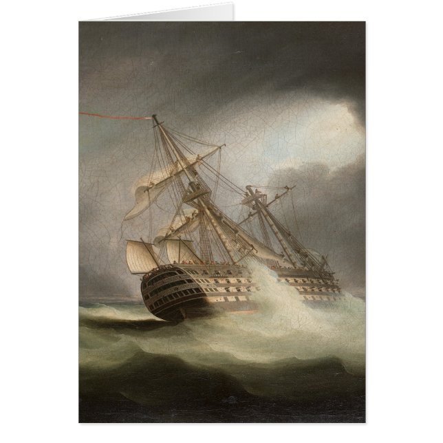 Thomas Buttersworth - H.M.S. "Victory" Hälsningskort (Framsidan)