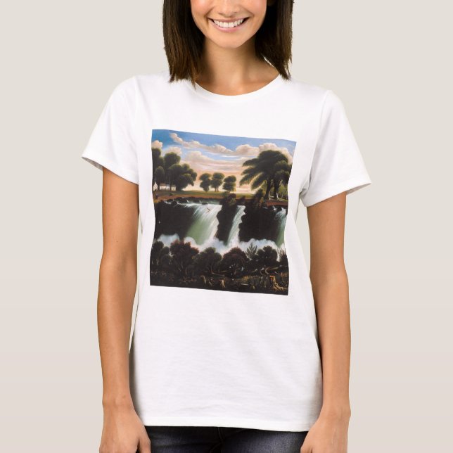 Thomas Chambers Genesee Falls Rochester T Shirt (Framsida)