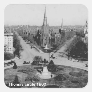 Thomas Cirkel 1900 Fyrkantigt Klistermärke