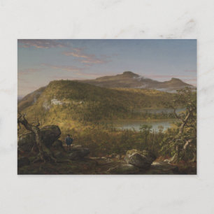 Thomas Cole - A View of the Two Sjöar and Mountain Vykort