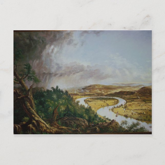 Thomas Cole är Oxbow Postcard Vykort (Framsida)