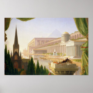 Thomas Cole - arkitekt dröm Poster