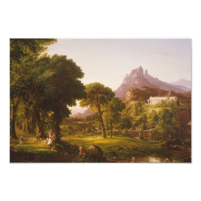 Thomas Cole Dream av Arcadia Fototryck (Framsidan)