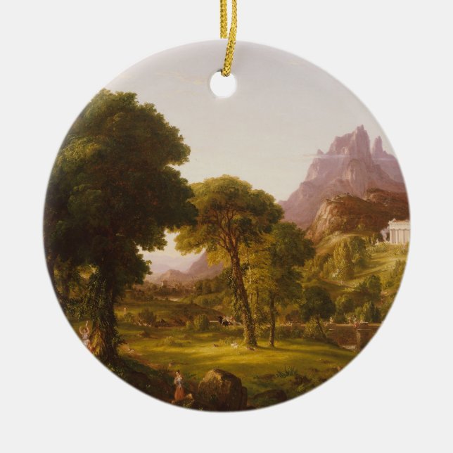 Thomas Cole Dream av Arcadia Julgransprydnad Keramik (Framsidan)