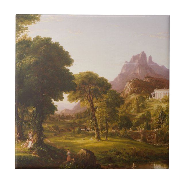 Thomas Cole Dream av Arcadia Kakelplatta (Framsidan)