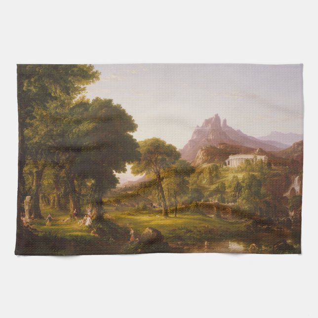 Thomas Cole Dream av Arcadia Kökshandduk (Horisontell)