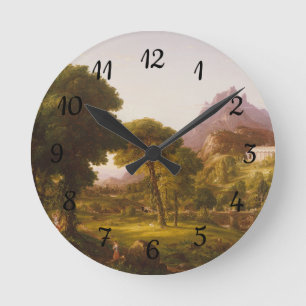 Thomas Cole Dream av Arcadia Rund Klocka