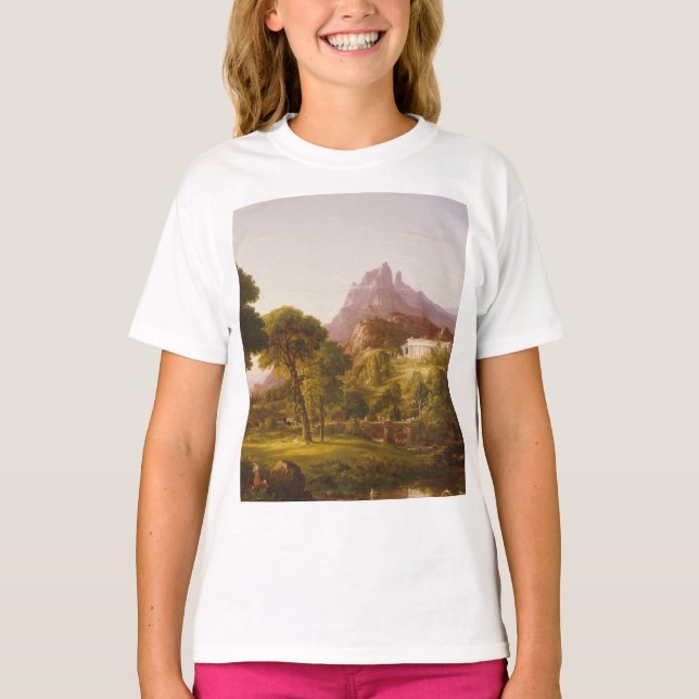 Thomas Cole Dream av Arcadia T Shirt (Framsida)