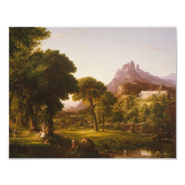 Thomas Cole - Dream of Arcadia Fototryck (Framsidan)