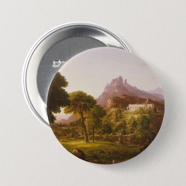 Thomas Cole  Dröm om Arcadia Knapp (Framsida & baksida)