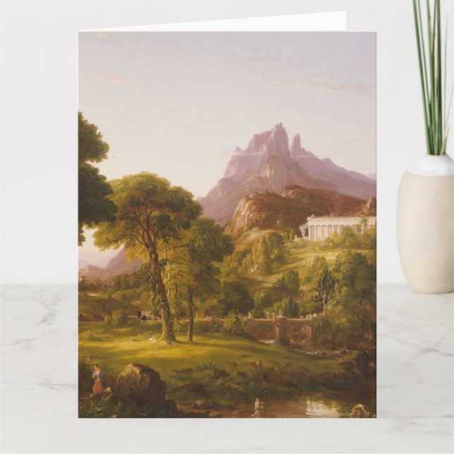 Thomas Cole  Dröm om Arcadia Kort (Framsida)
