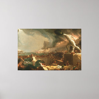 Thomas Cole Empire - Förstörelse Canvastryck