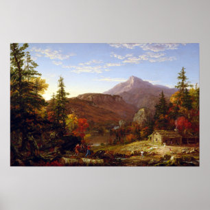 Thomas Cole jägare retur Poster