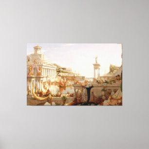 Thomas Cole - Konsumtionen, The Course of the Canvastryck
