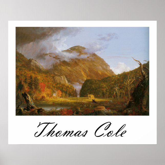 Thomas Cole Notch från de vita bergen Poster (Framsidan)
