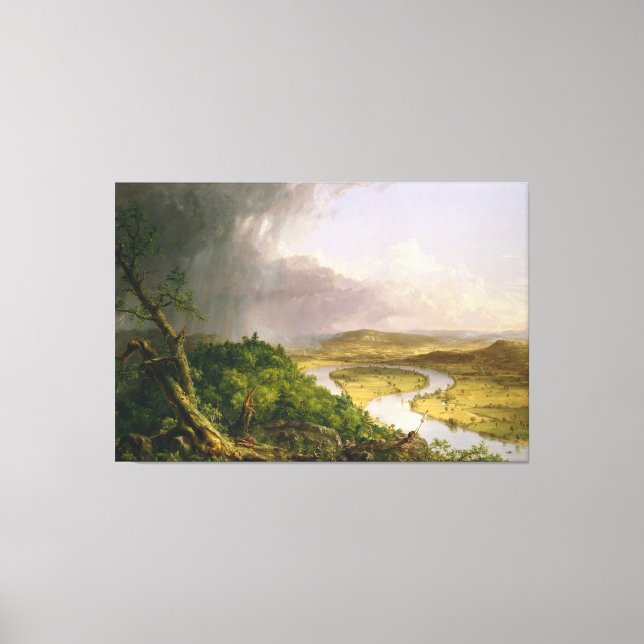 Thomas Cole Oxbow the Connecticut River Canvastryck (Framsida)