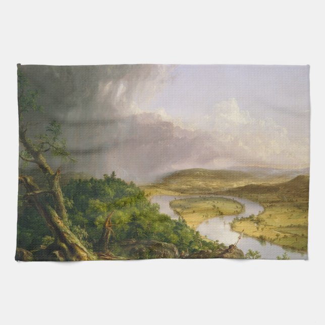 Thomas Cole Oxbow the Connecticut River Kökshandduk (Horisontell)