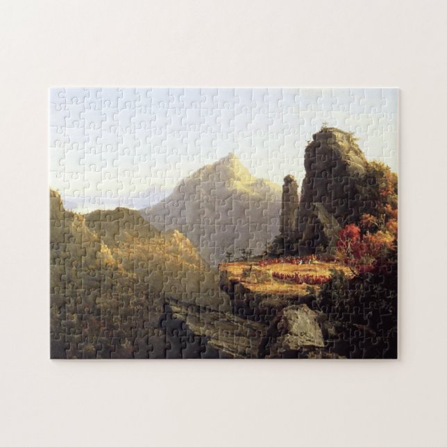Thomas Cole Painting jigszle Puzzle Pussel (Horisontell)