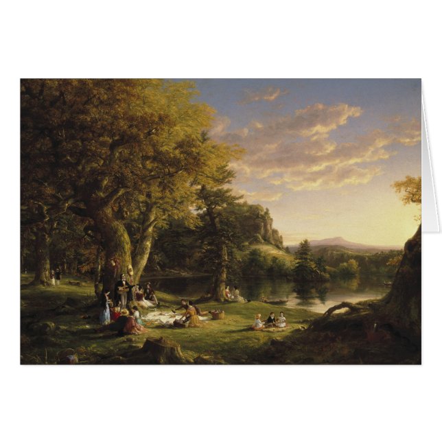 Thomas Cole - Pic-Nicen Hälsningskort (Framsidan Horizontal)