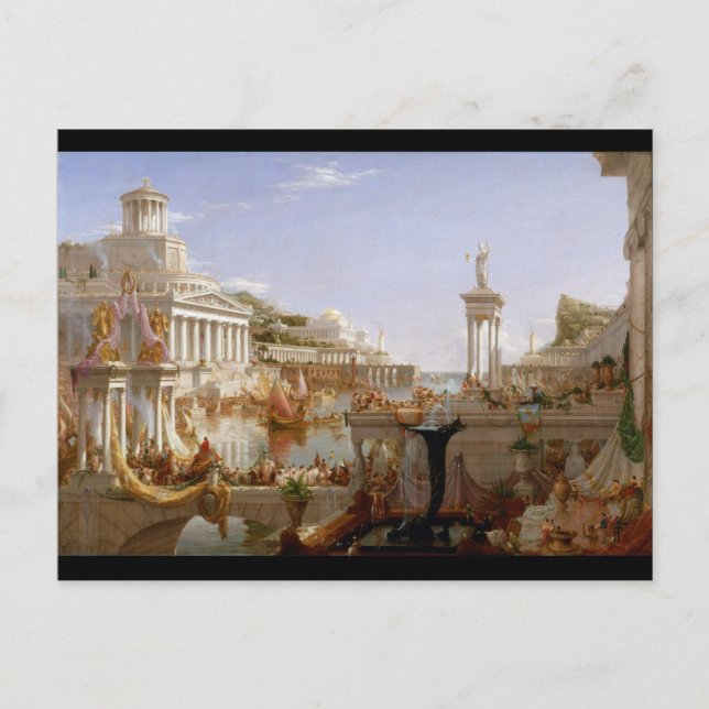 Thomas Cole sammanfattar imperiet (1836) Vykort (Framsida)