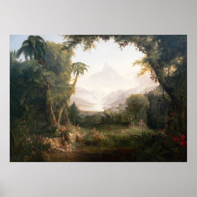 Thomas Cole The Garden of Eden Poster (Framsidan)