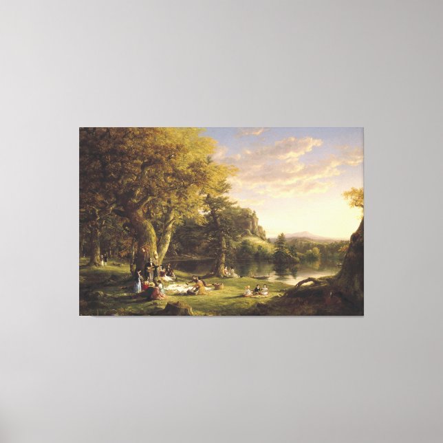Thomas Cole The Pic-Nic Canvastryck (Framsida)