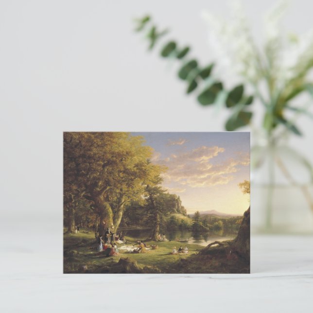 Thomas Cole The Pic-Nic Vykort (Stående Fram)