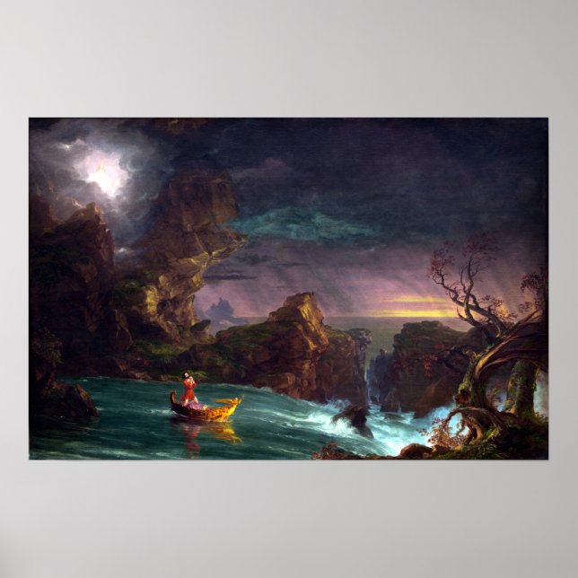 Thomas Cole The Voyage of Life Mannature Poster (Framsidan)