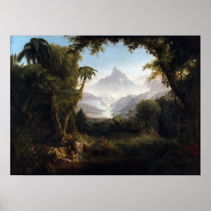 Thomas Cole trädgården av Eden Poster