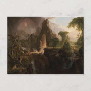 Thomas Cole - Utvisning från Edens trädgård Vykort