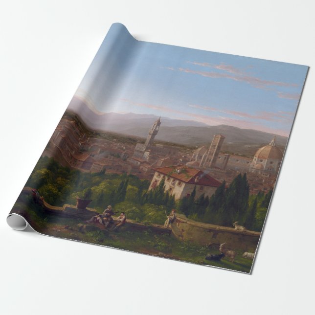 Thomas Cole View av Florence Presentpapper (Utrullad)