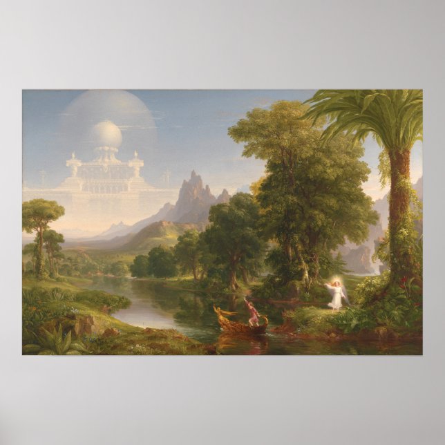 Thomas Cole Voyage of life Youth 1840 Poster (Framsidan)