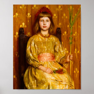 Thomas Cooper Gotch: My krona and scepter, 1891 Poster
