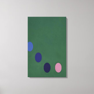 Thomas Downing - Grönt Square - Op Art Canvastryck