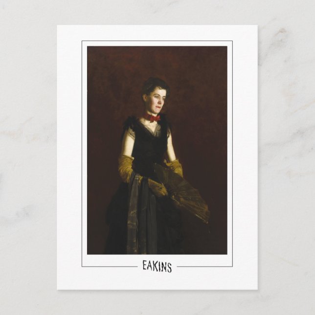 Thomas Eakins #14 - Finkonstkort Vykort (Framsida)