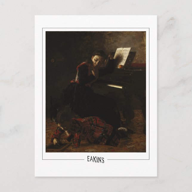Thomas Eakins #19 - Finkonstkort Vykort (Framsida)