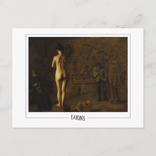 Thomas Eakins #1 - Finkonstkort Vykort (Framsida)
